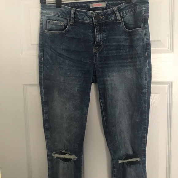 refuge Denim - Refuge Dark acid washed jeans